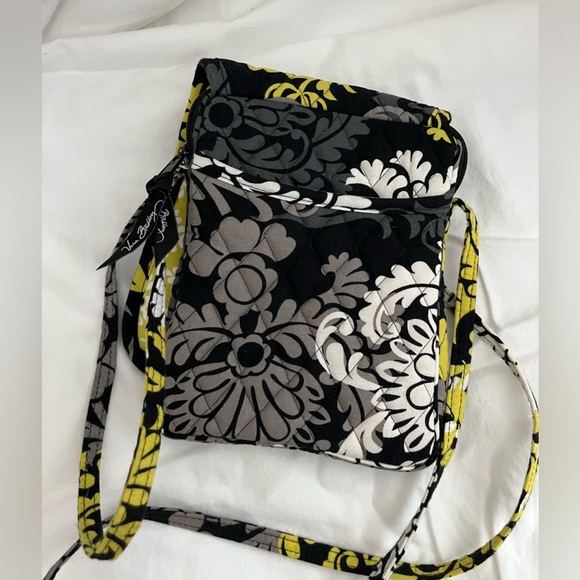 Vera Bradley Green & Black Crossbody Purse - Picture 2 of 5
